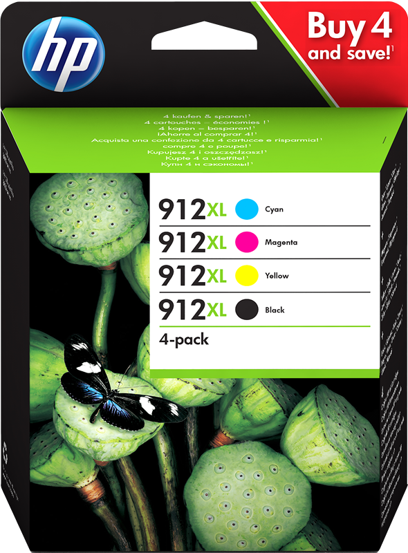 Hp 912Xl Ink Cartridge Set CMYK